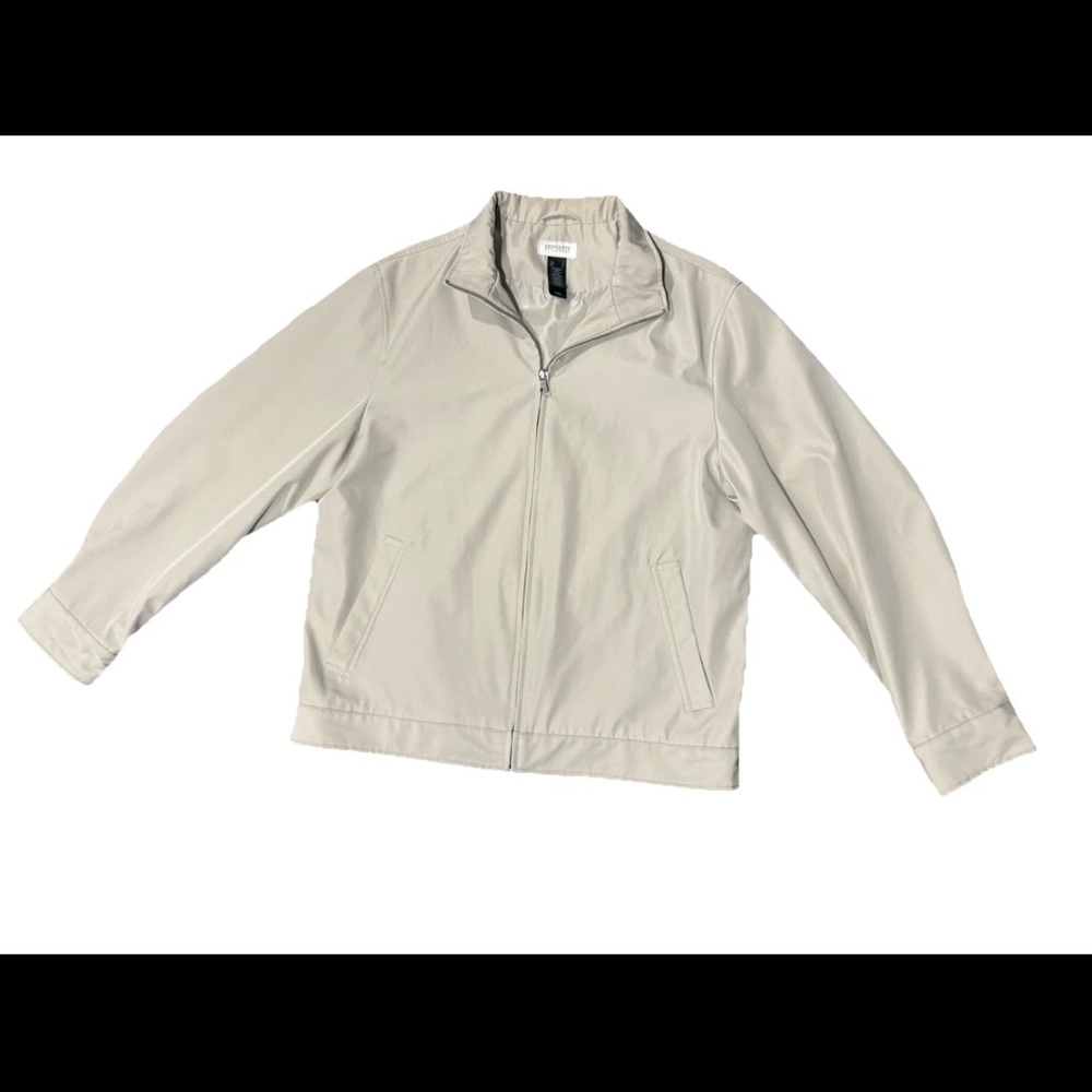 Liz Claiborne Khaki Jacket Womens Size Large Lightweight Spring Fall Jacket